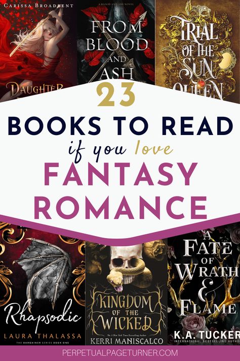 collage of book covers with text overlay that says "23 books to read if you love fantasy romance Fan, Romance Books, Romance Novels, Humour, Winter, Romance Series Books, Fiction Romance Books, Fantasy Books To Read, Reading Romance Novels