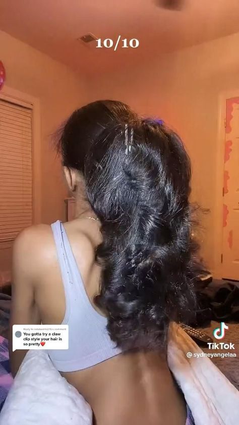 How To Curl Hair With Flat Iron, Sew In Hairstyles, Clip In Hair Extensions Styles, Clip In Hair Extensions, Blow Dry Hairstyles, Curling Iron Hairstyles, Ponytail Styles, Hair Ponytail Styles, Flat Iron Hairstyles