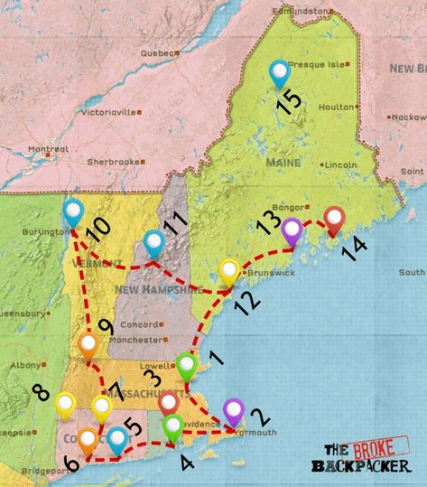 EPIC New England Road Trip Guide for May 2019 Trips, England, Camping, Destinations, Glasgow, New England States, New England Travel, New England Road Trip, England Travel
