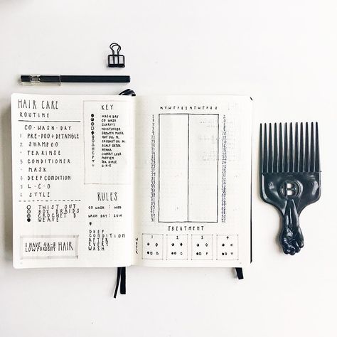 Natural hair care planner, natural hair care tracker, unique bullet journal layout, 4b, 4c hair. @the.nerd.in.disguise Layout, Instagram, Hair Care Oil, Hair Care Remedies, Hair Care Routine, Hair Care Growth, Hair Growth Oil, Relaxed Hair Care, Natural Hair Conditioner