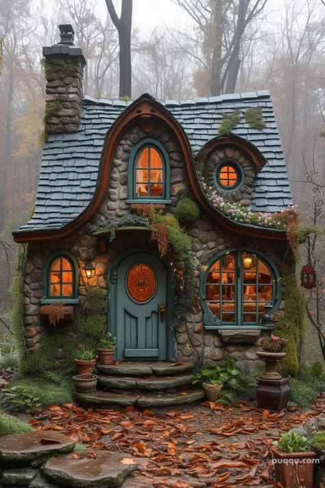 Fairytale Houses - Discover Whimsical Living - Puqqu Country, Fantasy House, Fairytale Cottage, Fairytale House, Whimsical Cottage, Little Houses, Cottage, Witches Cottage, Hobbit House