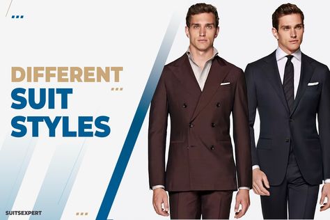 Based on dozens of different elements and options, we recognize several types of suit styles. But what are the factors that define them? Suits, Casual, Mens Suit Style, Mens Fashion Suits, Mens Suits, Suit Jacket, Business Suit, Double Breasted Suit, Suit Fashion