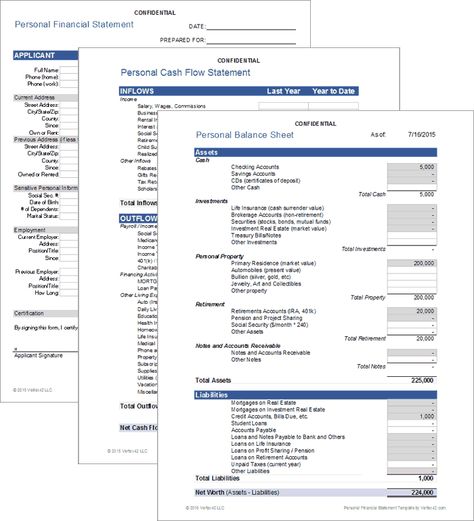 Download the Personal Financial Statement from Vertex42.com Planners, Personal Finance, Income Statement, Personal Financial Statement, Financial Documents, Financial Statement, Budget Template Excel Free, Profit And Loss Statement, Spreadsheet Template