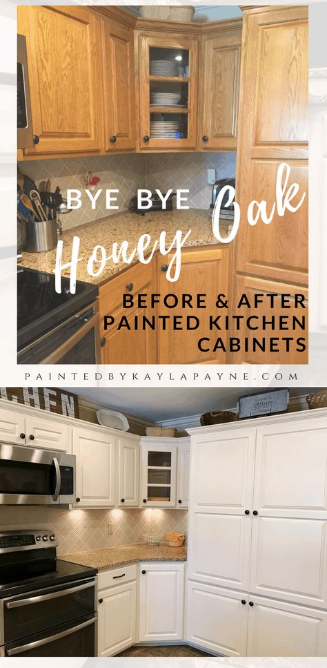 Lighter & Brighter Kitchen Cabinets - How to Update Your Kitchen Cabinets Design, Home Décor, Wood Kitchen Cabinets, Kitchen Paint, Oak Kitchen Cabinets, Diy Kitchen Cabinets, Painting Oak Cabinets, New Kitchen Cabinets, Oak Cabinets