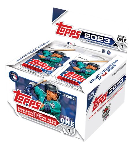 2023 Topps Series 1 Baseball Factory Sealed Retail Display Box Baseball, Mlb, Baseball Series, Mlb Merchandise, Baseball Card Packs, Baseball Cards, Baseball Card Boxes, Baseball Display, Baseball Star