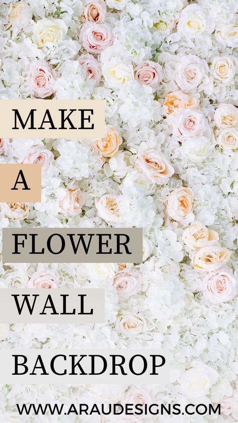 flower wall backdrop diy how to make Crafts, Decoration, Garland Backdrops, Backdrops For Parties, Diy Photo Booth Backdrop, Flower Backdrop Diy, Paper Flower Backdrop Wedding, Diy Photo Backdrop, Diy Wedding Backdrop