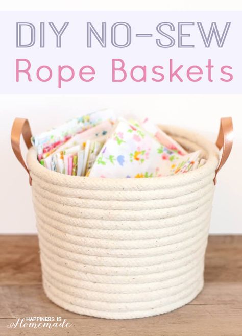 Diy, Diy Storage, Diy Rope Basket, Storage Baskets Diy, Baskets Homemade, Rope Basket, Rope Diy, Coiled Baskets, Diy Basket