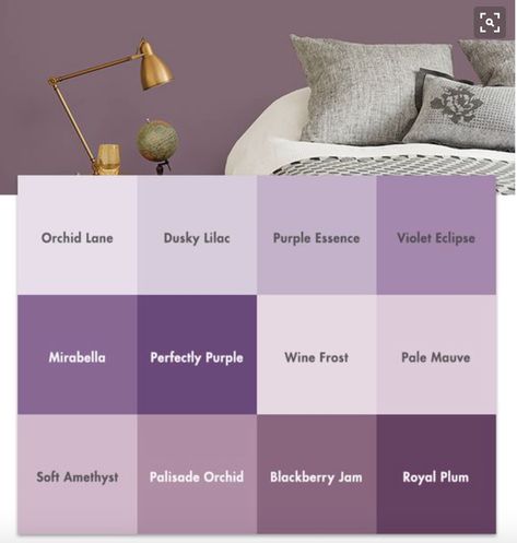 Decoration, Interior, Art, Paint Colours, Ideas, Purple Paint Colors, Light Purple Walls, Bedroom Paint Colors, Wall Paint Colors