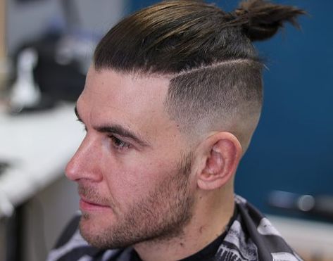 11 Awesome Man Bun Hairstyles With a Fade Undercut, Man Bun With Fade, Man Bun Beard, Man Bun Undercut, Man Bun Top Knot, Man Bun Haircut, Man Bun Hairstyles Fade, Man Bun Styles, Man Bun Hairstyles