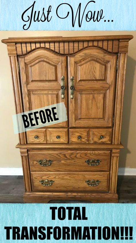 Upcycling, Repurposed Furniture, Home Décor, Furniture Redo, Hutch Makeover, Hutch Makeover Diy, Thrift Store Furniture, Diy Armoire Makeover Ideas, Diy Old Furniture Makeover