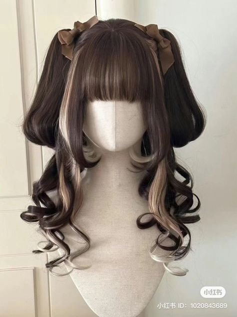 Japanese Hairstyle, Cosplay Hair, Anime Hair, Anime Wigs, Gaya Rambut, Hair Reference, Haar, Rambut Dan Kecantikan, Kawaii Hairstyles