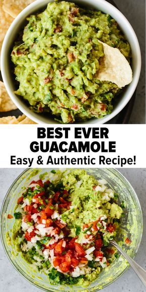 Mexican Food Recipes, Avocado Recipes, Clean Eating Snacks, Salsa, Guacamole, Healthy Recipes, Dips, Mexican Guacamole, Best Guacamole Recipe