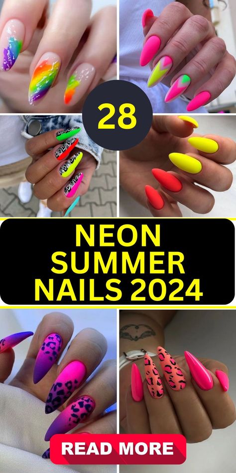 Embrace the allure of Neon Summer Nails 2024 with acrylic designs that blend art and fashion. From the soft curves of almond shapes to the striking edges of coffin nails, these bright, neon colors will make your summer outfits stand out. Get inspired by a plethora of ideas to create your perfect summer look. Nail Designs, Art, Uñas, Uñas Decoradas, Nail Trends, Sassy Nails, Nail Colors, Bright Nails, Nail Designs Summer