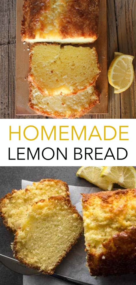 Desserts, Bread Recipes, Dessert, Recipe For Mom, Lemon Loaf Recipe, Lemon Bread Recipes, Lemon Bread, Easy Lemon Bread, Savory