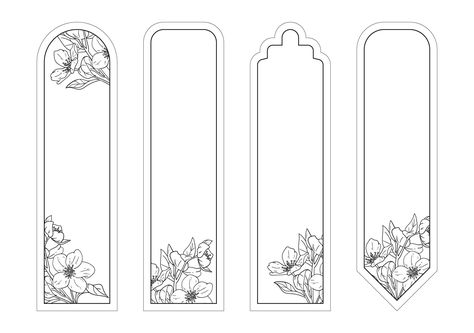 Blank Bookmark Template Printable Bookmarks Diy, Colouring Pages, Bookmark Printing, Bookmarks Handmade, Handmade Bookmarks Diy, Bookmarks Print Free Printable, Bookmarks Printable, Bookmark Template, Diy Journal Books