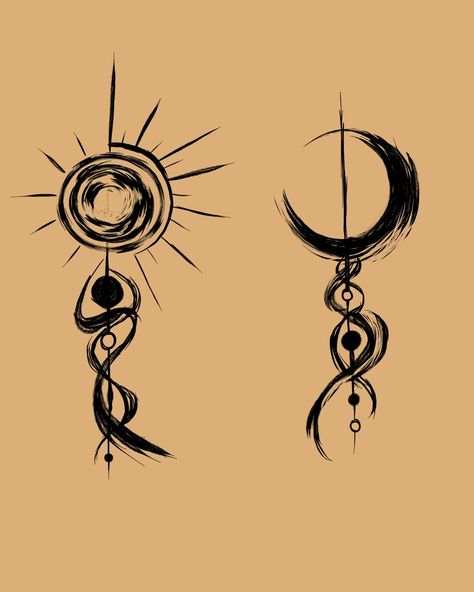 #art #sketch #tattoo #sun #moon #tattoo_sketch instagram: _.krispi.art._ Sun And Moon Tattoo Patchwork, Cool Sun And Moon Drawings, Matching Hippy Tattoos, Anime Sun And Moon, Moon Symbols Tattoo, Sun And Tattoo Moon, Sun Designs Drawing, The Sun The Moon Tattoo, Moon Sun Back Tattoo