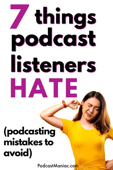 Podcasting-Mistakes-To-Avoid-2_PodcastManiac.com Youtube, Content Marketing, Leadership, Coaching, Podcast Topics Ideas Funny, Podcast Tips, Podcast Topics, Starting A Podcast, Podcast Ideas