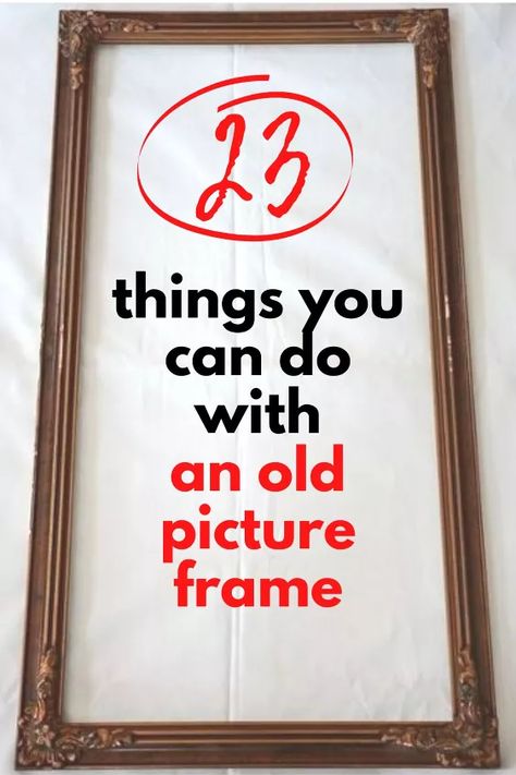 Upcycled Crafts, Recycling, Diy, Repurpose Picture Frames Diy, Repurpose Picture Frames, Diy Repurposed Items, Upcycle Diy Projects, Diy Home Decor On A Budget, Diy Upcycle Projects