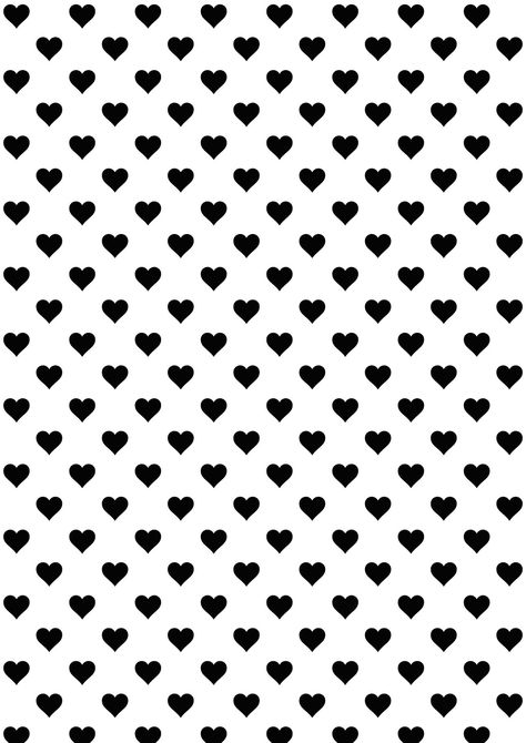 Free printable heart pattern paper | #blackandwhite Prints, Paper Background, Hearts, Printable Paper, Digital Paper, Heart Patterns, Heart Wallpaper, Printable Paper Patterns, Digital Scrapbook Paper