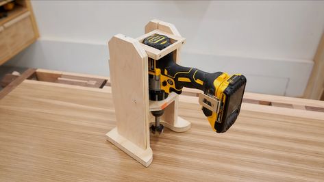 Portable Drill Press | Hackaday Woodworking Jigs, Woodworking Projects, Craftsman, Diy, Woodworking Drill Press, Drill Press Stand, Drilling Holes, Router, Woodworking Tips