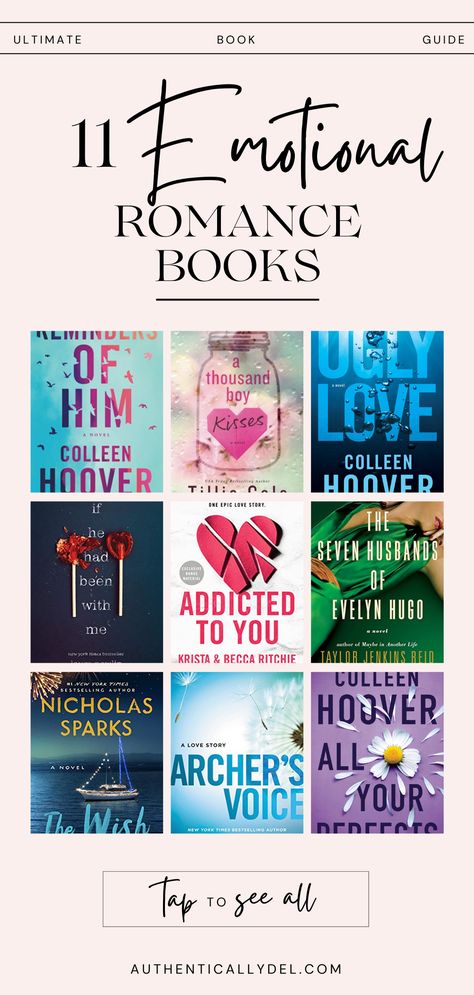 emotional romance books Romance Books, Ideas, Romance Books Worth Reading, Books To Read In Your 20s, Good Romance Books, Romance Series Books, Books Romance Novels, Emotional Books, Romantic Thriller Books