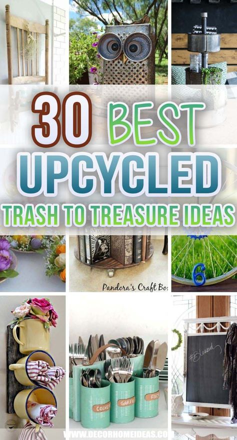 Upcycling, Recycling, Diy, Upcycled Crafts, Diy Repurposed Items, Upcycle Repurpose, Trash To Treasure Ideas Upcycling Diy, Upcycled Organization, Upcycle Junk