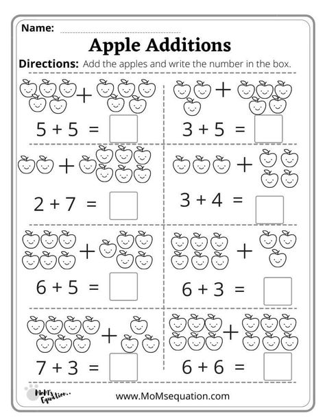 Pre K, Addition Worksheets, Math Addition Worksheets, Free Math Worksheets, Kindergarten Addition Worksheets, Kindergarten Math Worksheets Addition, Math Sheets, Math For Kids, Free Math Printables