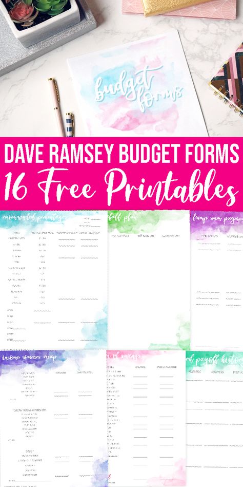 Grab these free printable Dave Ramsey Budget Forms to get you set up and tackle your budget smart and easily! Free budget printables you need. #budget #printable #free #daveramsey #forms #classy #modern #easy #getontack #ramsey Budgeting Tips, Dave Ramsey, Organisation, Budget Spreadsheet, Budgeting Worksheets, Budgeting Money, Budgeting Finances, Monthly Budget Printable, Monthly Budget Planner