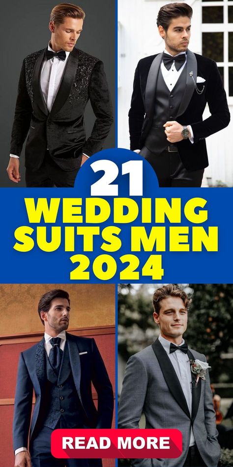 Mens Wedding Suits Navy, Groom Suit Trends, Groom Suit Summer, Groom Tuxedo, Groom Tuxedo Wedding, Men Wedding Suits Modern, Groom Attire Black, Mens Wedding Attire, Best Wedding Suits For Men