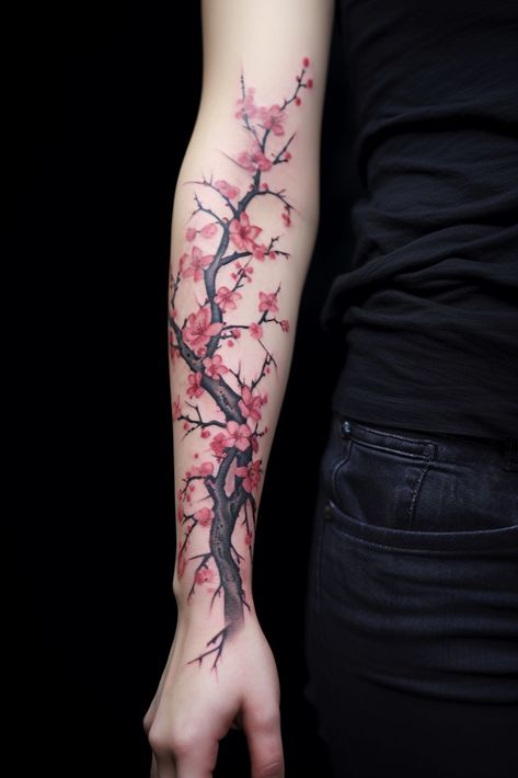 Japanese Floral Tattoo on Arm Tattoo, Hand Tattoos, Tattoo Designs, Tattoos, Arm Tattoos, Sakura Tattoo, Japanese Tattoo Designs, Cool Tattoos, Cute Tattoos