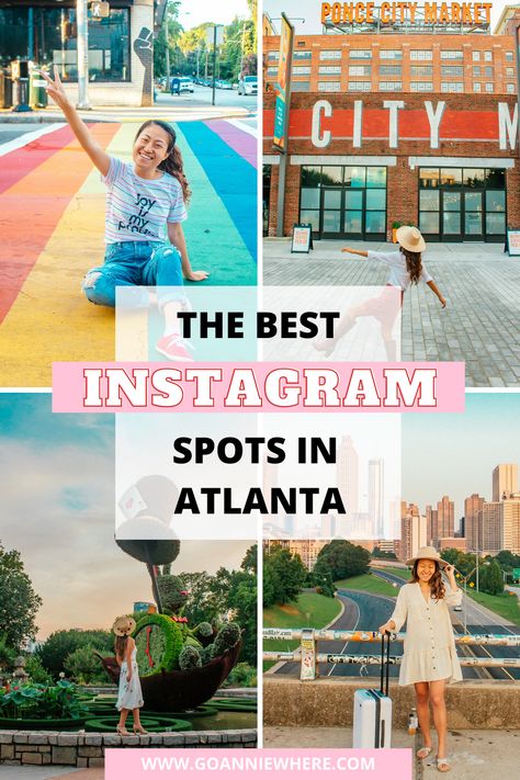 Best Instagram Spots in Atlanta, Georgia Trips, Senior Photos, Senior Pics, Travel Destinations, Wanderlust, Atlanta, Weekend In Atlanta, Atlanta Travel Guide, Atlanta Travel