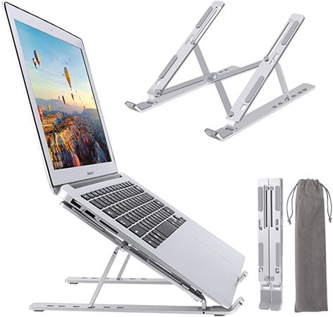 Ideas, Organisation, Adjustable Computer Stand, Laptop Cooling Stand, Computer Stand, Laptop Stand, Desk Organization, Laptop Accessories, Laptop Parts