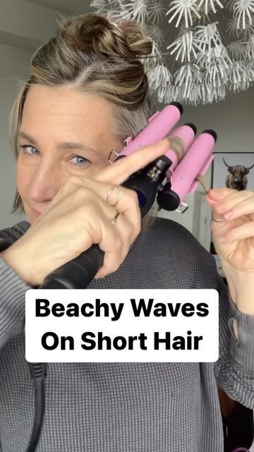 Balayage, Rapunzel, Videos, How To Wave Hair, Waves In Short Hair, Waves For Short Hair, Waves On Short Hair, Waves With Curling Iron, Beach Waves For Short Hair