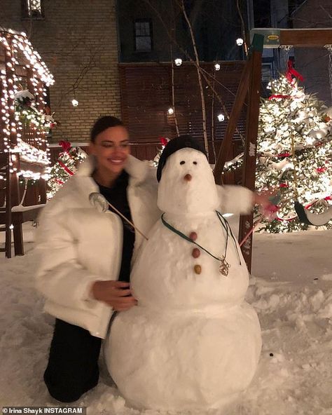 Irina Shayk strikes a pose after building an impressive snowman as shares snaps from family time | Daily Mail Online Winter, Travel, Instagram, Winter Pictures, I Love Winter, Winter Love, Winter Cozy, Vibes, Winter Aesthetic