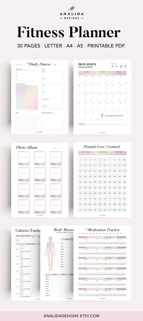 ♥ NEW HOLOGRAPHIC-THEMED FITNESS PLANNER - This functional and minimalist Fitness Planner bundle is great for improving your overall health. Make your goals a reality by tracking your progress, step by step. With these essential fitness planners, you will easily set your goals, meals, and workout. Record and plan your fitness journey with these beautiful templates Fitness Tracker, Art, Cardio, Fitness, Planners, Fitness Planner Free, Workout Planner, Weekly Fitness Planner, Workout Calendar Printable