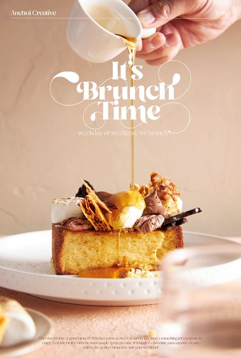 IT'S BRUNCH TIME - SOKO RESTAURANT на Behance Food Styling, Desserts, Brunch, Food Menu Design, Food Menu, Food Poster, Food Ads, Food Poster Design, Brunch Menu