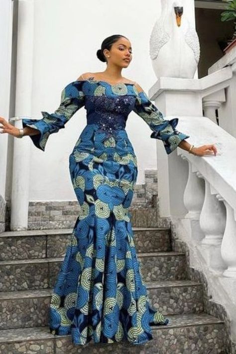 Hello beautiful ladies, Today i have brought you Latest, Matured and Beautiful ankara long gown styles that can be rocked to all occasion . When was the last time you rocked an Ankara fabric? As simple as the fabric may be, it can be a game changer in your fashion sense. The fact that we always want to be creative with what we wear simply means that we can make Ankara look extraordinary on us. Visit our page for more styles Latest Fashion For Ladies, Ladies Wedding Outfits, Ankara, Africa, Ankara Gowns Long Fitted, Nigerian Ankara Styles, Arewa Ankara Gown Styles, Long Ankara Dress Styles, Latest Ankara Gown Styles For Ladies