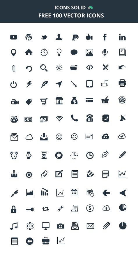 Today's special is a set of 100 free vector icons by Iconsolid.com. All icons are entirely designed by grid view to ensure... Web Design, Instagram, Design, Logo Design, Web Icons, Lettering, Icon Design, Line Icon, Resume Icons