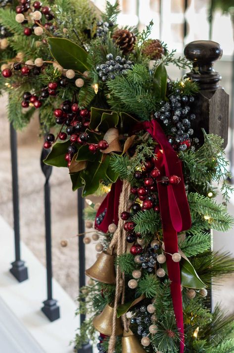 Christmas Decorations, Winter, Decoration, Christmas Home Decorating, Christmas Home, Christmas Interiors, Christmas Entryway, Christmas Decorations For The Home, Christmas Staircase