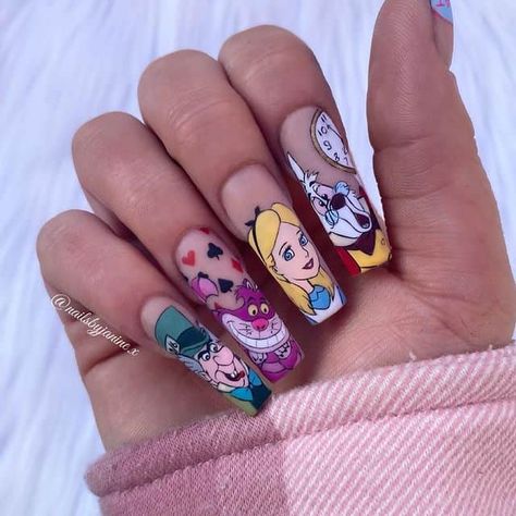 50+ Magical Disney Nails To Give You Inspiration! - Prada & Pearls Disney, Disney Nails, Disney Nail Designs, Disney Acrylic Nails, Disney Nails Art, Disney Inspired Nails, Disneyland Nails, Nail Art Disney, Cute Acrylic Nails