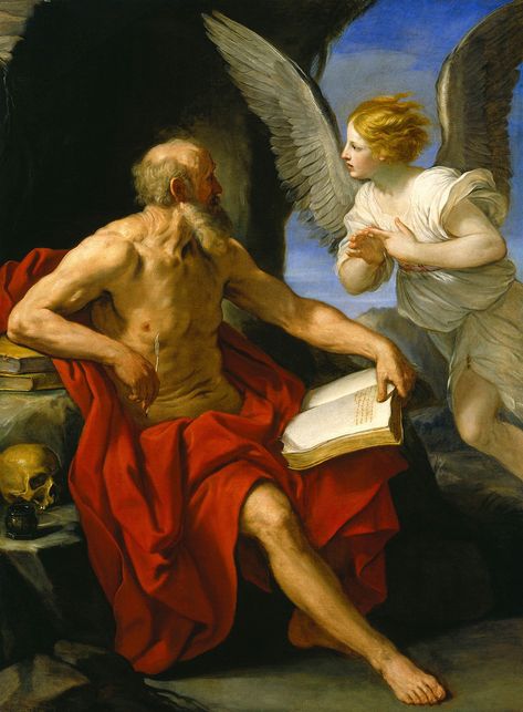 https://flic.kr/p/qW8qUo | Angel appearing to Saint Jerome | c. 1638. Oil on canvas. 231,8 x 180,3 x 11,4 cm. Detroit Institute of Arts, Detroit. 69.6.