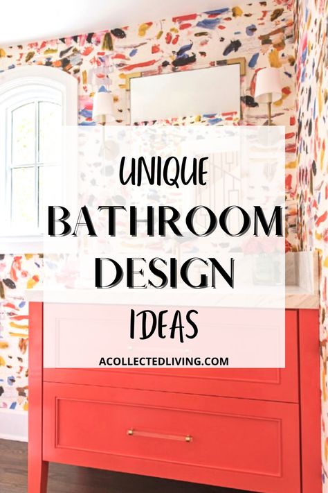 Bathroom Ideas, Diy, Pizzas, Small Vanity Ideas Bathroom, Bathroom Redo, Bathroom Ideas Colorful, Unique Bathroom Ideas Creative, Bathroom Update, Unique Bathroom Vanity