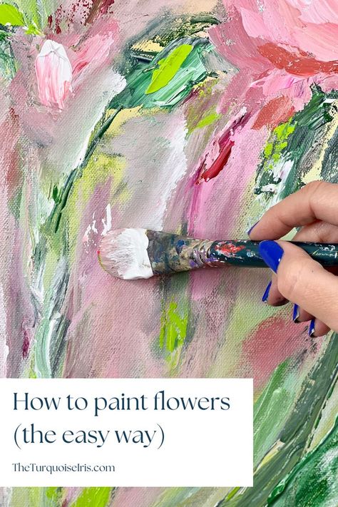 Portraits, Ink, Painting & Drawing, Art, Painting Techniques, How To Paint Flowers, Oil Painting For Beginners, Simple Oil Painting, How To Paint