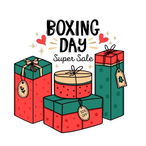 Hand drawn boxing day sale Free Vector | Free Vector #Freepik #freevector #christmas #sale #merry-christmas #gift Boxing Day, Gifts, Sales Gifts, Gift, Box, Super Sale, Sale Banner, Badge, Sale