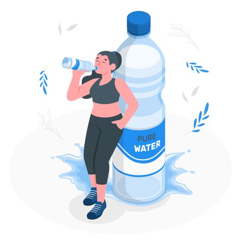 Tomar agua Water, Iphone, Digital Illustration, Bottle, Water Bottle, Drinking Water, Water Art, Digital, Illustration Art Design