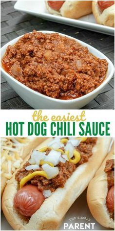 Homemade Hot Dog Chili, Easy Hot Dog Chili Recipe, Easy Hot Dog Chili, Hot Dog Chili Sauce Recipe, Hot Dog Chili Sauce, Hotdog Chili Recipe, Homemade Hot Dogs, Hot Dog Chili, Chili Hotdogs