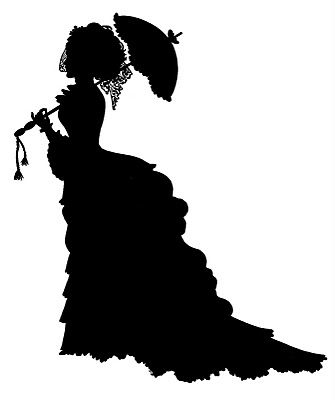Thursday is Request Day - Mice, Crinoline Lady, Shed, Monkey, Falcon - The Graphics Fairy Vintage, Silhouette, Portrait, Lady, Victorian Lady, Kunst, Silhouettes, Vintage Silhouette, Victorian