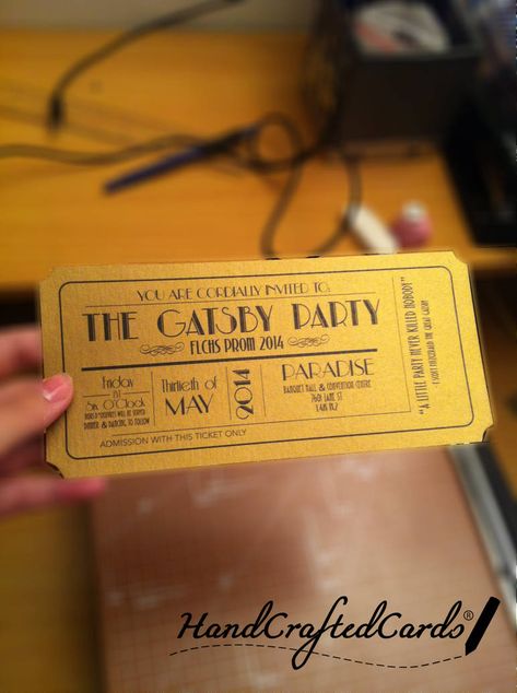 Roaring 20s Birthday Party, 20th Birthday Party, 18th Birthday Party, Prom Tickets, Roaring 20s Birthday, Gatsby Themed Party, Gatsby Birthday Party, Gatsby Party Decorations, Gatsby Party