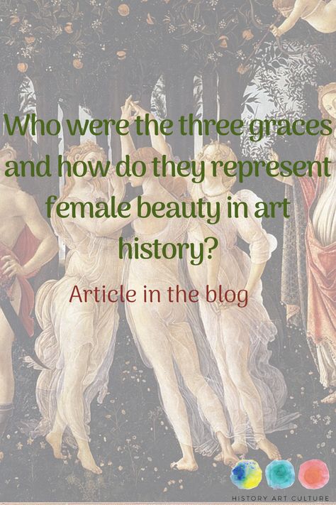 Throughout art history, the three graces are repeatedly represented by great artists. From Greek mythology to contemporary art, these three figures represent the ideals of female beauty corresponding to different times and artists. In this article from Citaliarestauro.com we will take a journey through the history of art following these three nice characters: the 3 graces. #citaliarestauro #blog #threegraces #artanalysis #arthistory 3 Graces, History Symbol, Art Analysis, Robert Delaunay, History Articles, Lucas Cranach, Mythological Characters, Grace Art, The Three Graces