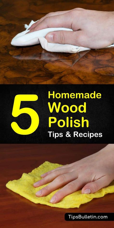Learn how to make your wood floors and surfaces shine with these various homemade wood polish recipes! You’ll be able to make your floors, cabinets, and furniture look good as new with these simple DIY wood polish ideas. #woodpolish #DIYwoodpolish #polishing #wood Wood Polish Diy, Cleaning Wood Furniture, Homemade Wood Cleaner, Wood Cleaner, Natural Wood Polish, Wood Polish, Diy Wood Cleaner, Homemade Furniture Polish, Wood Floors